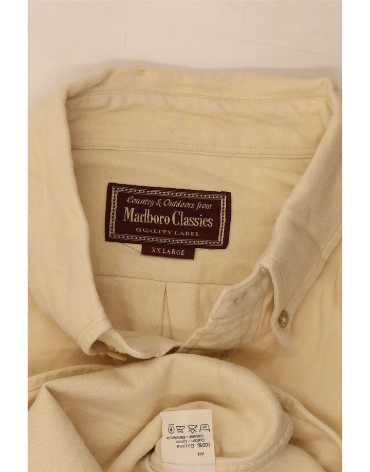 Marlboro Classics Chemise Homme 2XL Coton Beige