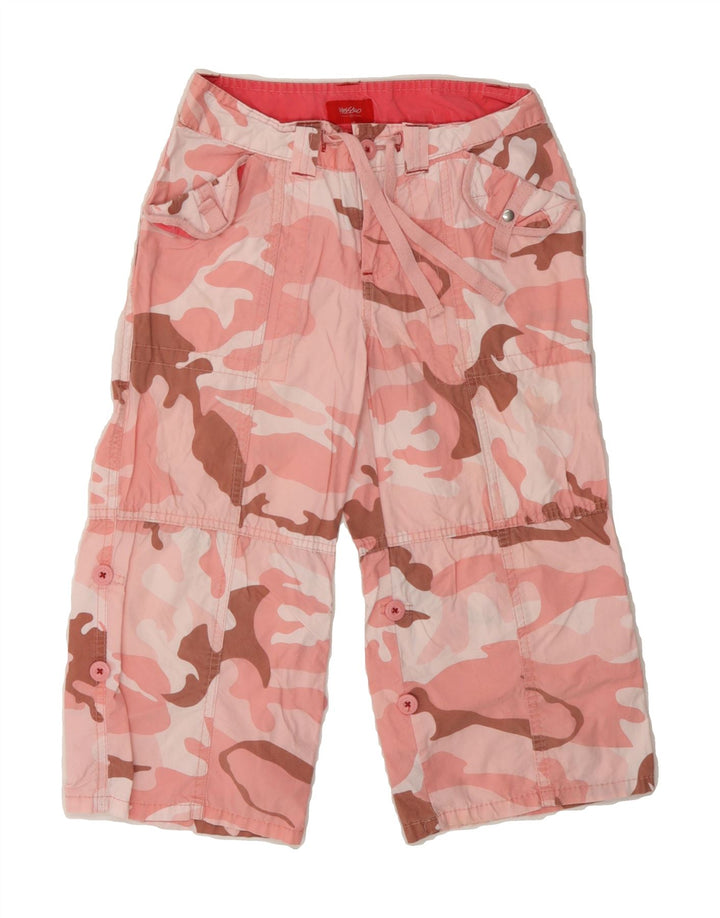 MOSSIMO Girls Capri Trousers 9-10 Years Medium W24 L16 Pink Camouflage Vintage Mossimo and Second-Hand Mossimo from Messina Hembry 