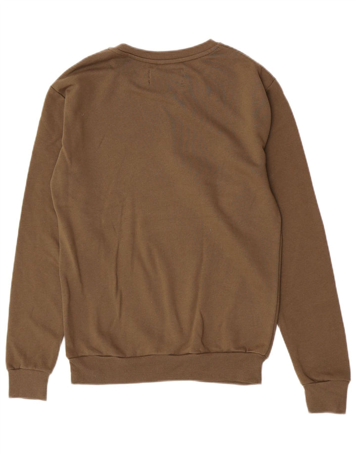 Zara Homme Sweatshirt Jumper Petit Marron Coton