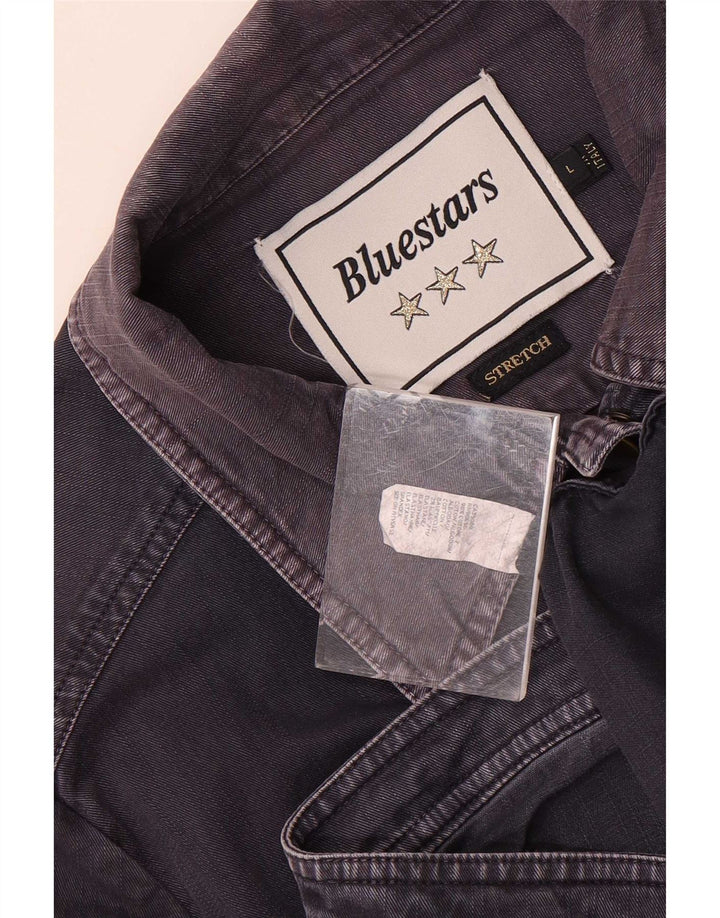 Bluestars Veste en jean pour femme UK 16 Large Bleu marine en coton