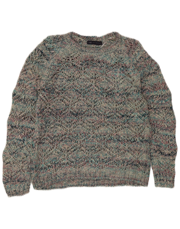 Marks & Spencer Pull col bateau pour femme UK 10 Small Multicolore