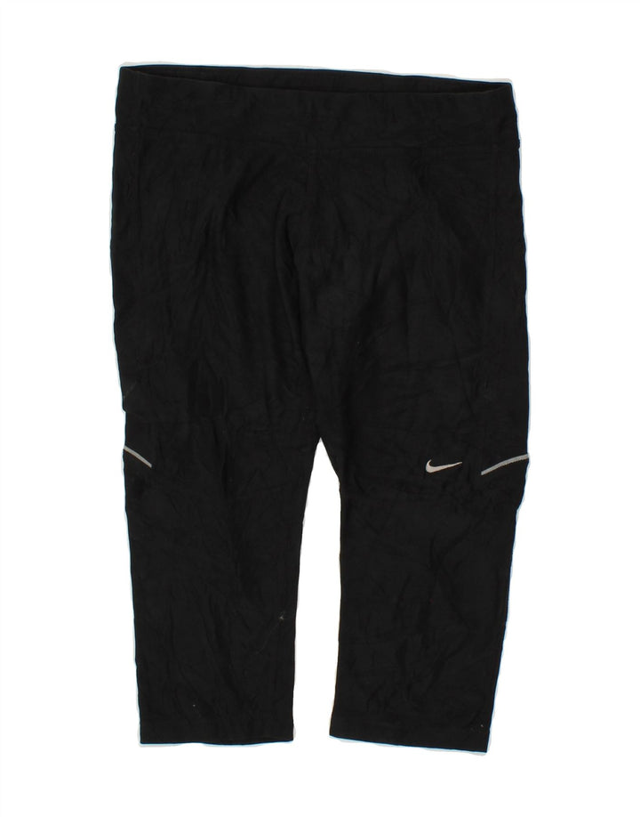 NIKE Womens Dri Fit Capri Leggings UK 12 Medium  Black Polyester Vintage Nike and Second-Hand Nike from Messina Hembry 