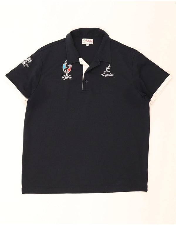 AUSTRALIAN L'ALPINA Polo Homme 2XL Bleu Marine Polyester