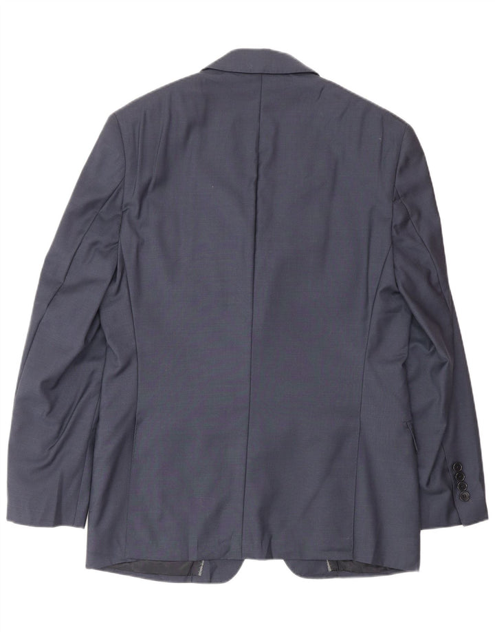 Dkny Veste blazer à 2 boutons pour homme UK 38 en laine bleu marine moyen