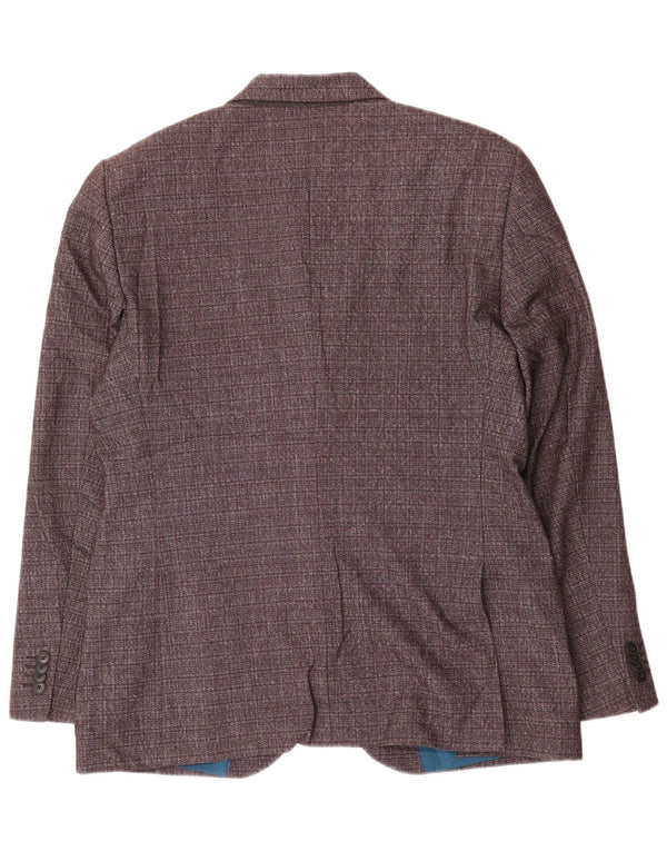 Marks & Spencer Veste blazer slim à 2 boutons pour homme UK 42 XL Gris Polyester