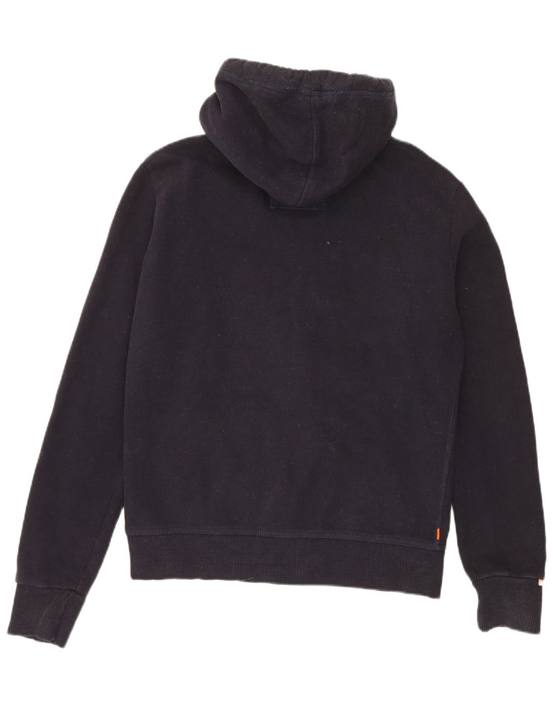 Superdry Pull à capuche zippé en coton bleu marine moyen