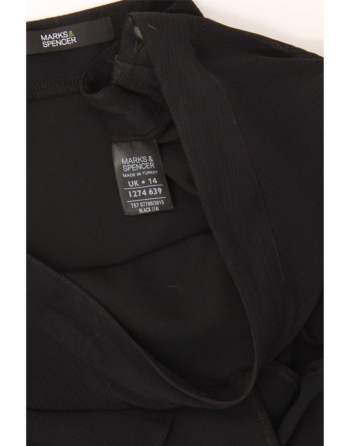 Marks & Spencer Jupe à volants pour femme UK 14 Medium W30 Noir Polyester