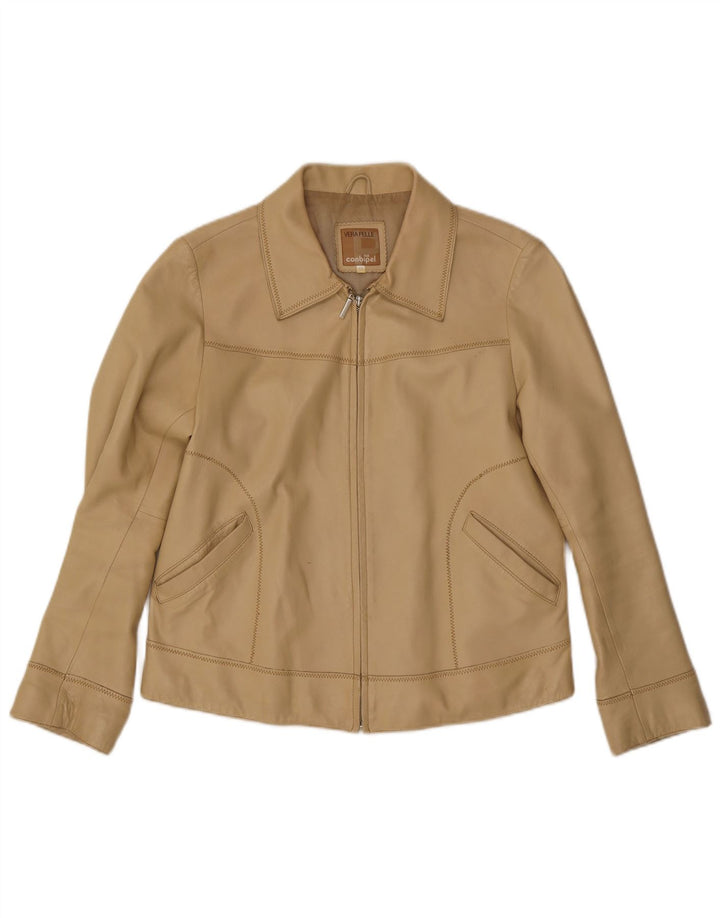 Conbipel Veste en Cuir Femme IT 48 XL Cuir Beige