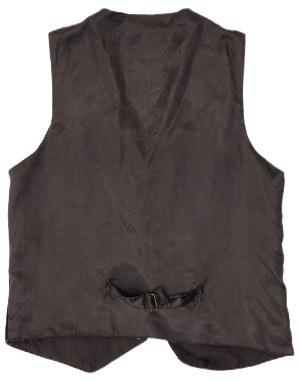 Authentique Gilet En Daim Pour Homme Cuir Noir Moyen