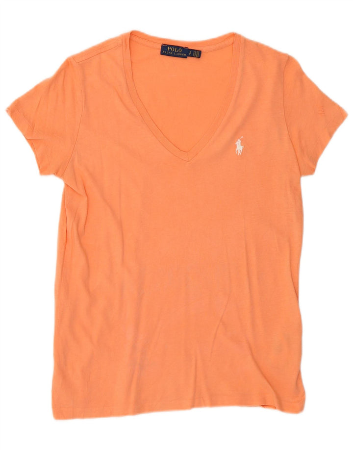 Polo Ralph Lauren T-Shirt Femme Haut Petit Coton Orange