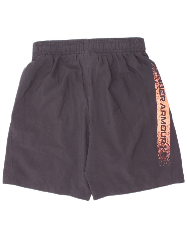 Under Armour Short de Sport Graphique Garçon 9-10 ans Noir Moyen Polyester