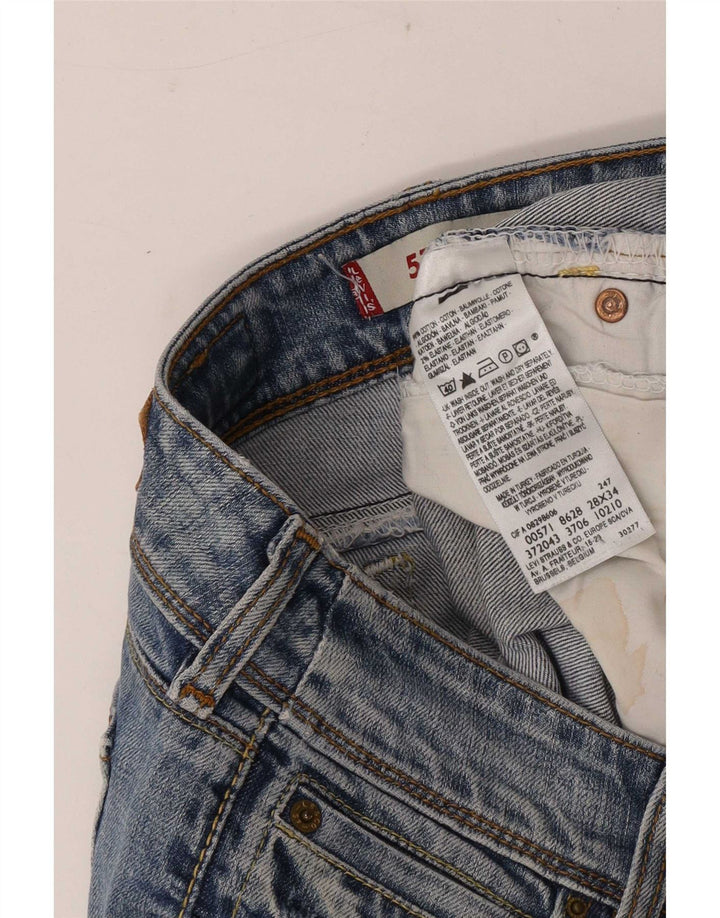 Levi's Jean Slim 571 Femme W28 L34 Bleu Coton