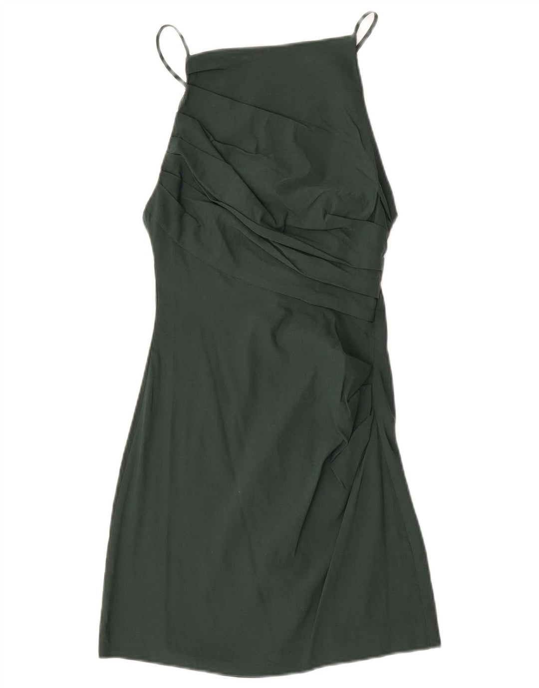 Zara Robe d'été pour femme UK 8 Small Vert