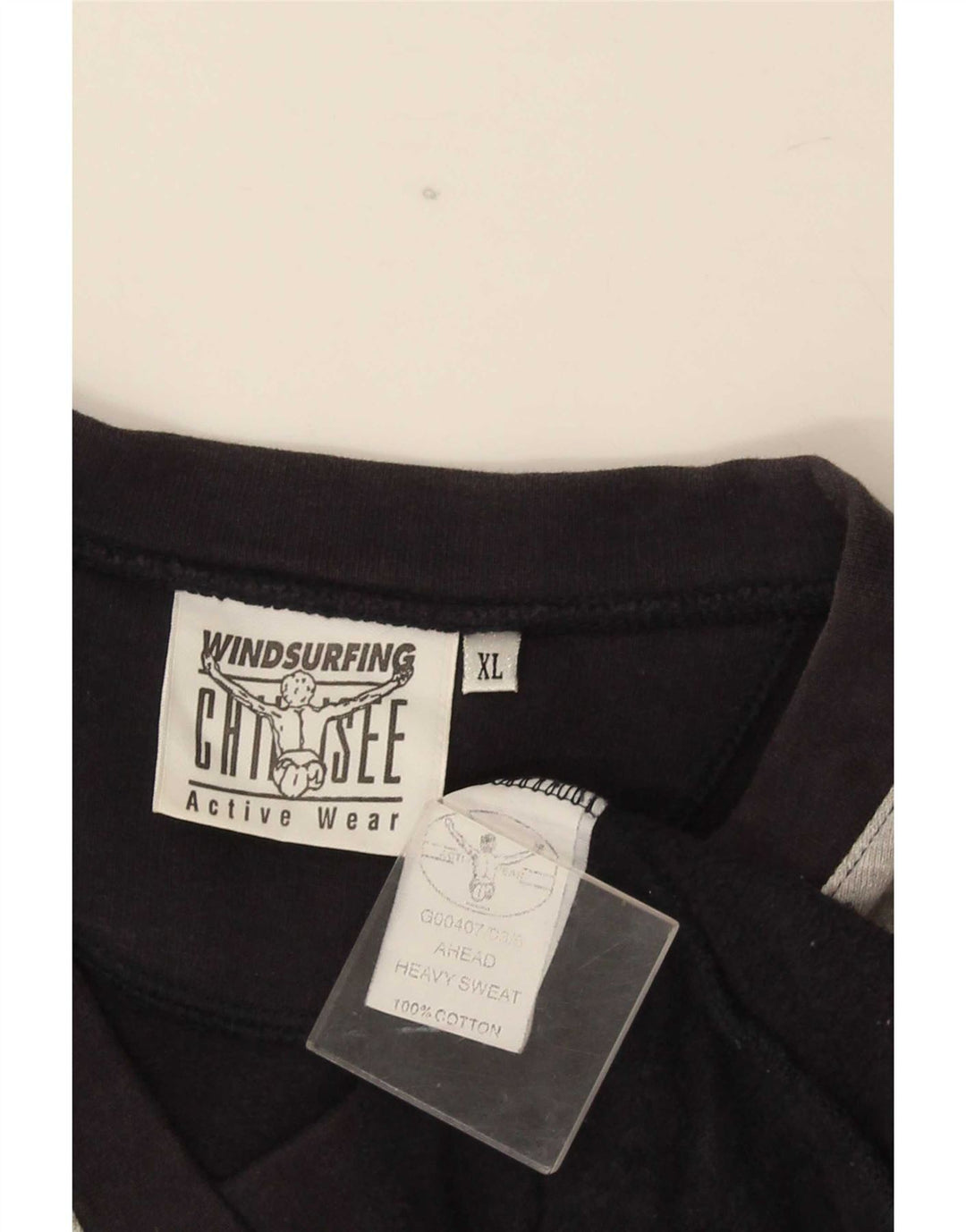 Chiemsee Veste de survêtement pour homme XL en coton color block noir