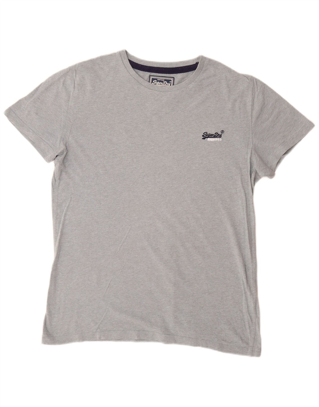 Superdry T-Shirt Homme Gris Large Coton