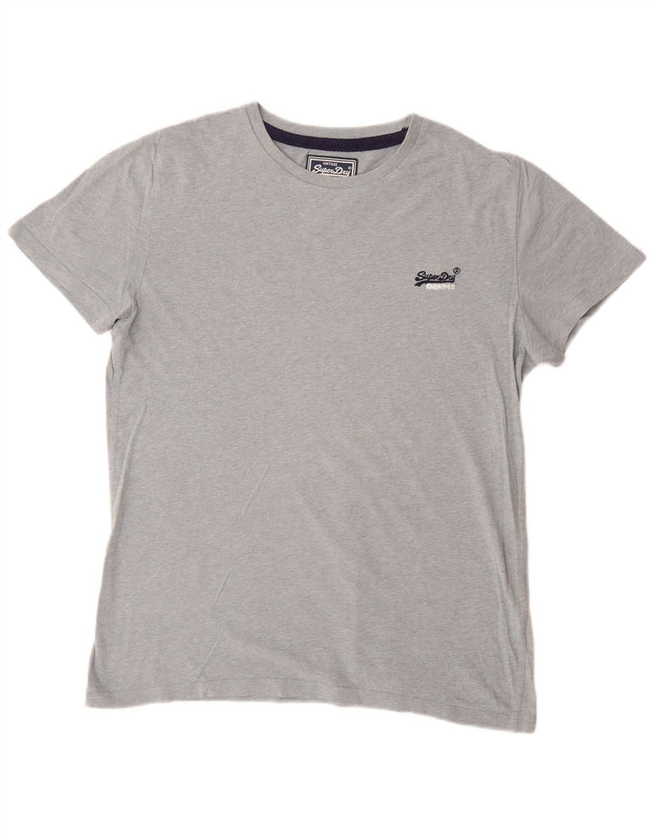 Superdry T-Shirt Homme Gris Large Coton