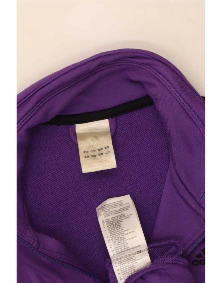 Adidas Veste de survêtement pour femme UK 14 Violet moyen Polyester