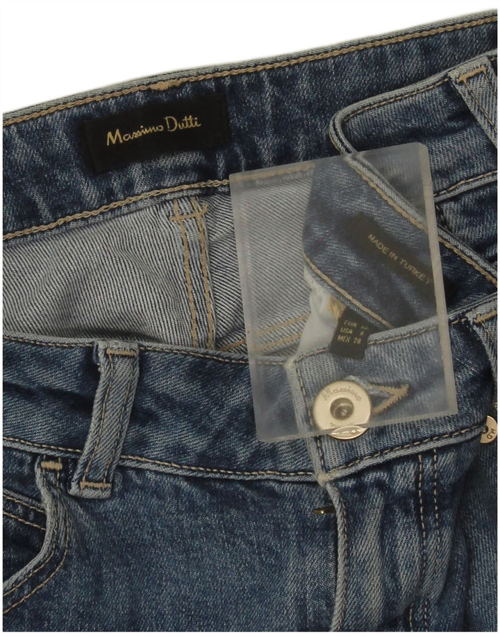 Massimo Dutti Jean droit pour femme EU 38 Small W28 L27 Bleu