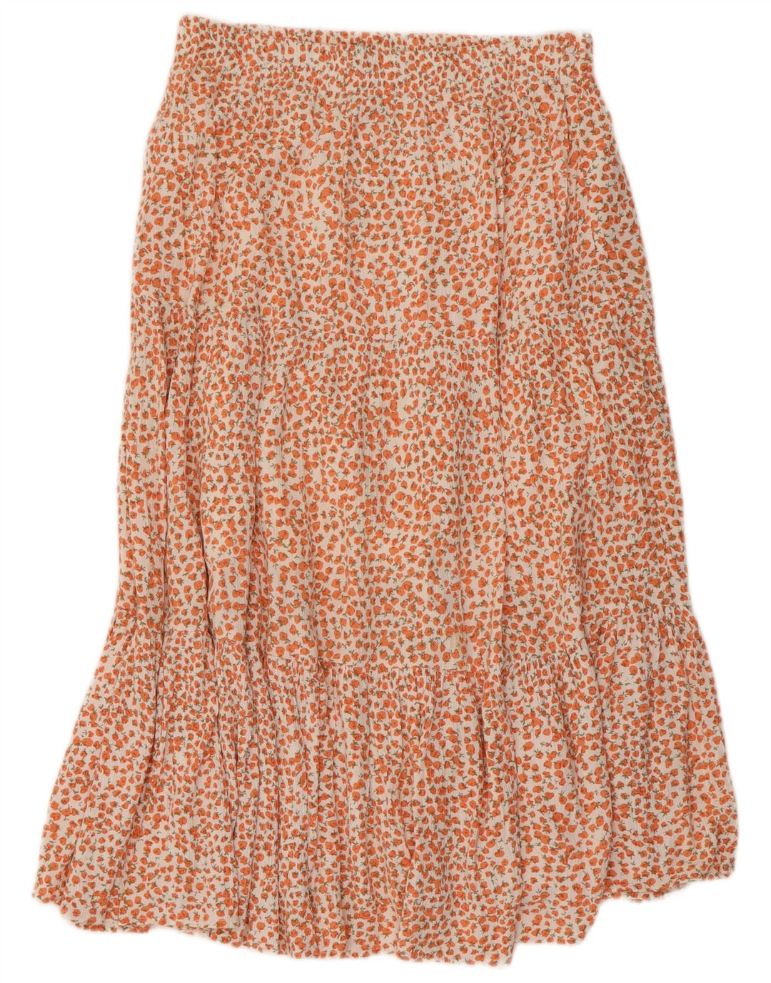 FRENCH CONNECTION Jupe trapèze pour femme US 8 Medium W30 Orange Floral