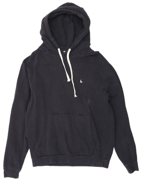 JACK WILLS Pull à capuche pour homme en coton bleu marine Small