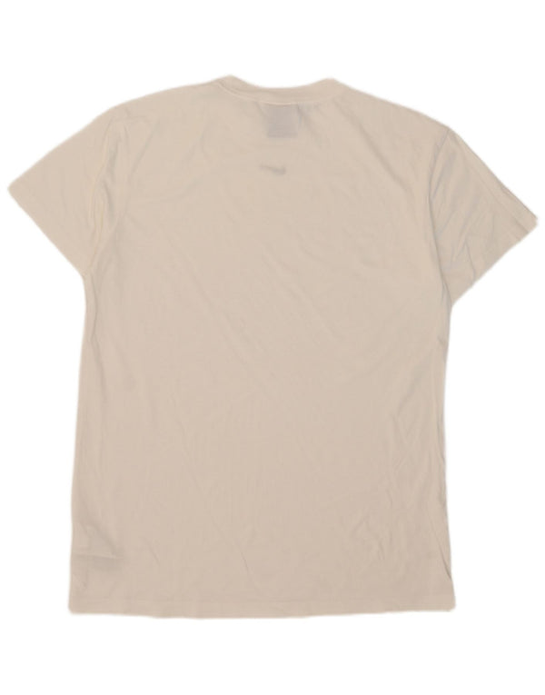 Nike T-Shirt Homme Blanc Moyen Coton