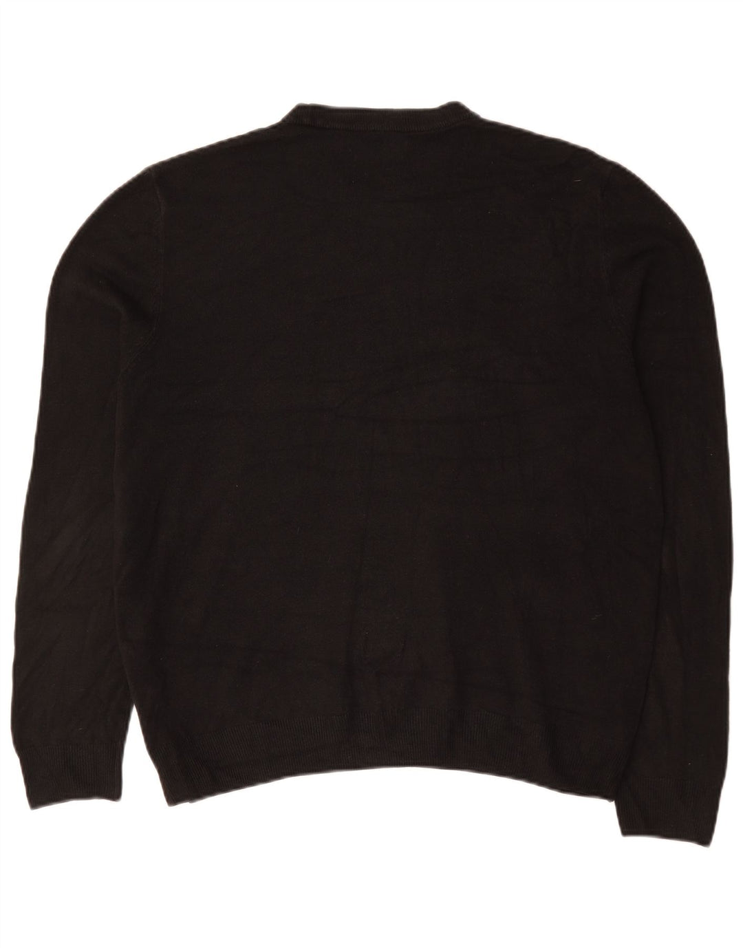 Marks & Spencer Pull ras du cou pour homme XL Noir Acrylique