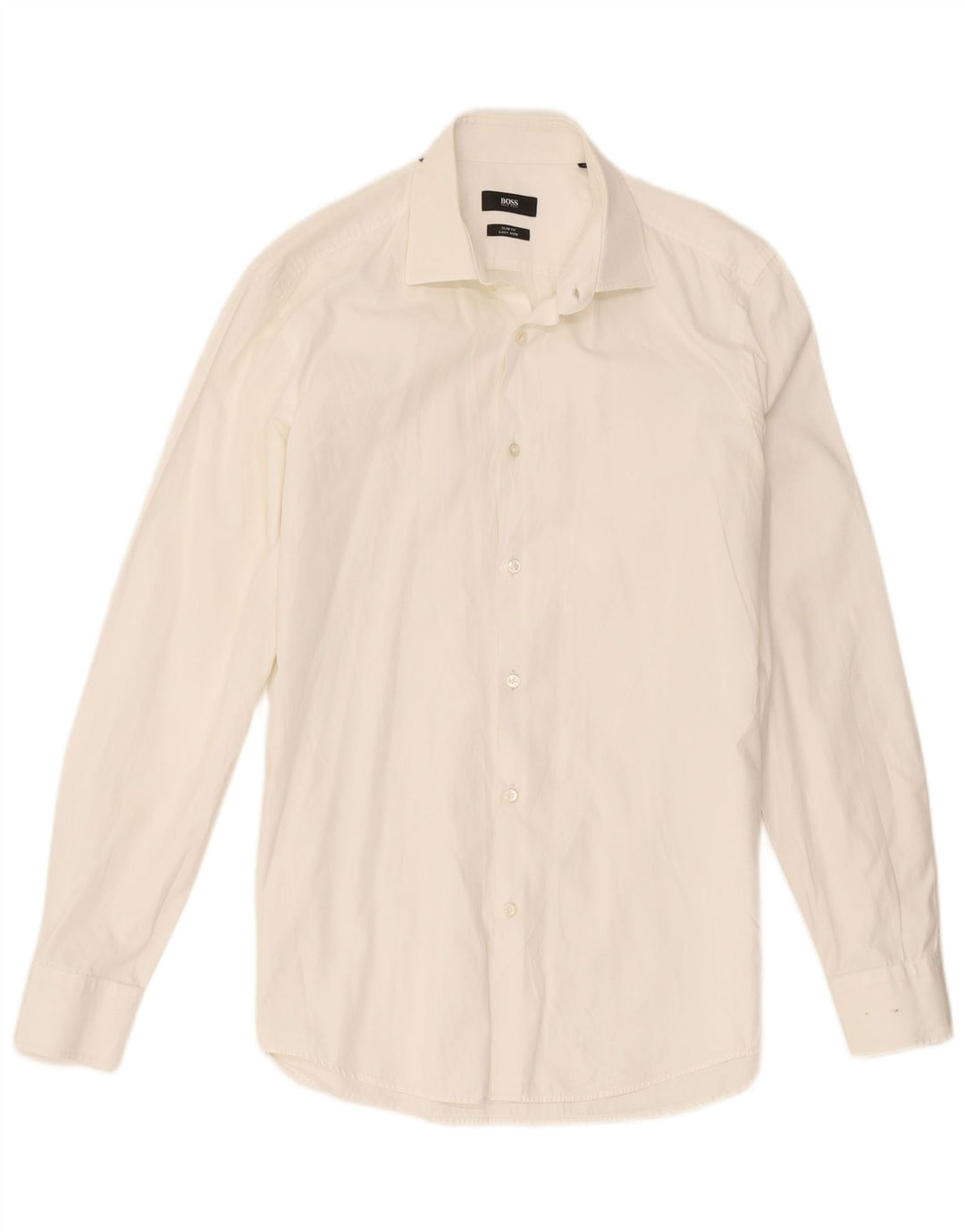 Hugo Boss Chemise slim fit pour homme Taille 39 15 1/2 Blanc moyen