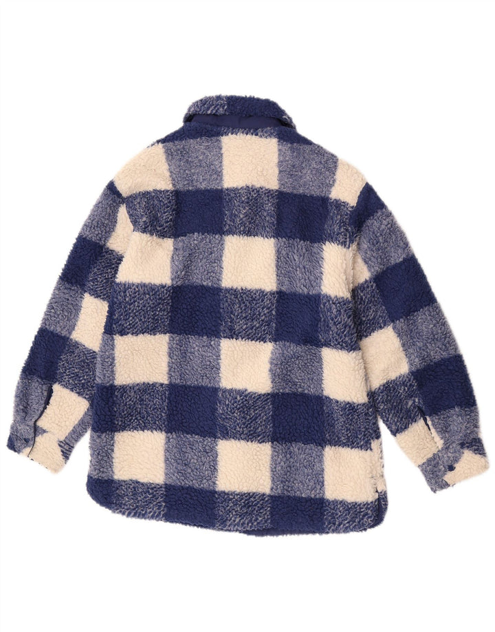 Veste Polaire Fille Zara 13-14 Ans Bleu Vichy Polyester