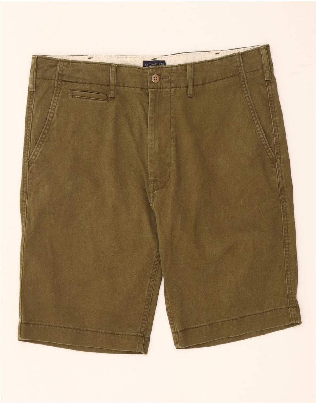 LEVI'S Short Chino Homme W33 Coton Kaki Moyen