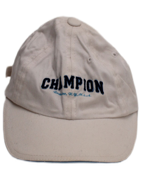 Champion Casquette de Baseball Graphique Garçon 6-7 Ans Petit Coton Blanc