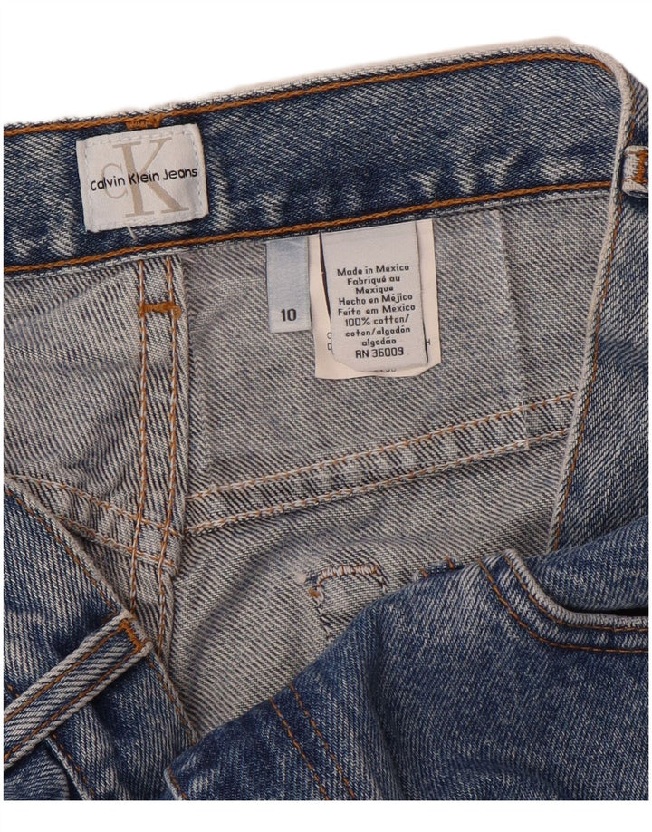 CALVIN KLEIN Jean fuselé pour femme US 10 Large W28 L28 Bleu Coton