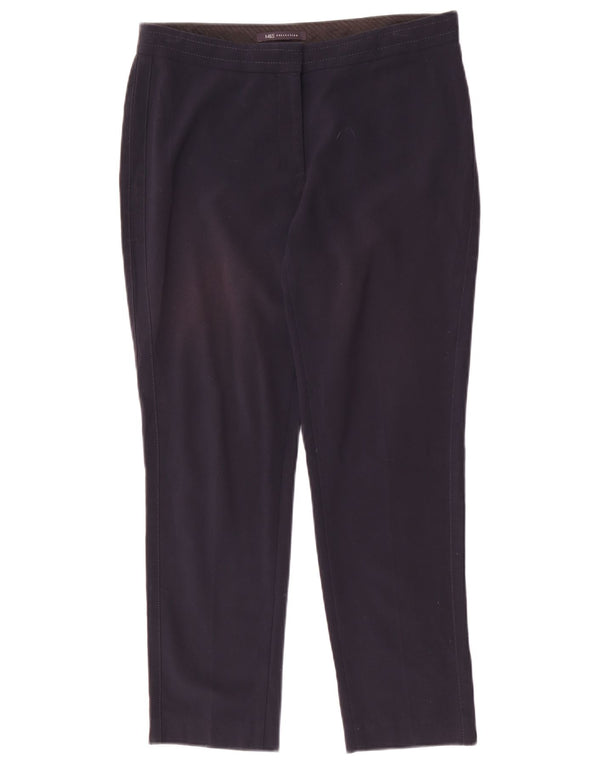 Marks & Spencer Pantalon décontracté pour femme UK 12 Medium W32 L27 Bleu marine