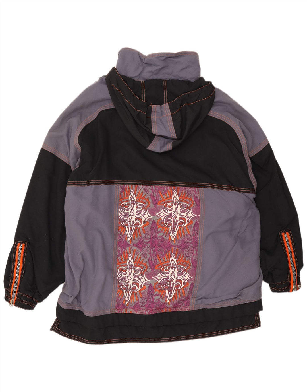 Ellesse Veste de ski à capuche pour homme UK 42 XL Gris Colorblock Polyamide