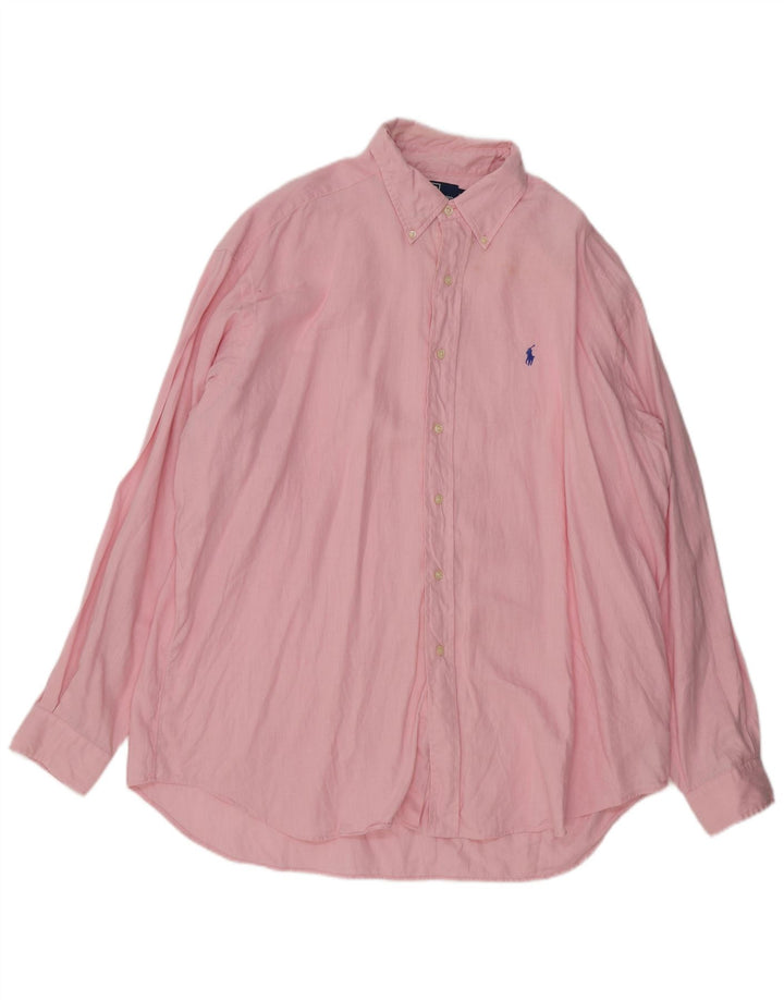 POLO RALPH LAUREN Chemise Blake Oversize Homme XL Rose Lin
