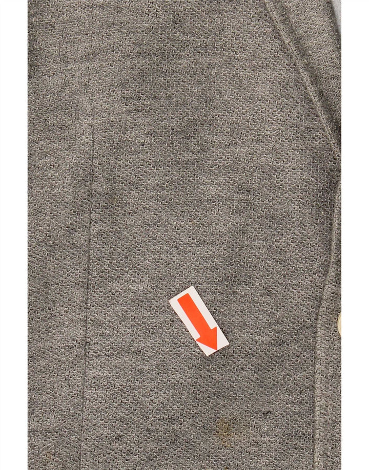 Zara Veste Blazer 2 Boutons Homme EU 56 XL Gris Polyester
