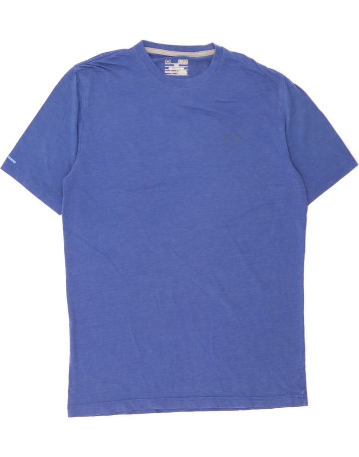 UNDER ARMOUR Mens Heat Gear T-Shirt Top Medium Blue Vintage Under Armour and Second-Hand Under Armour from Messina Hembry 