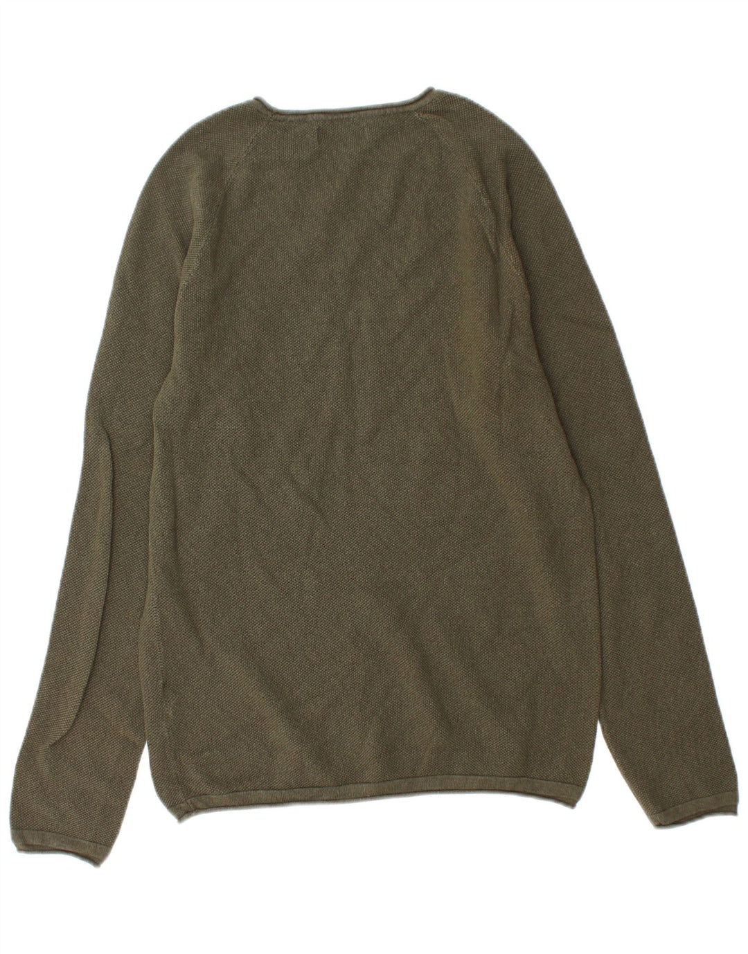 Jack & Jones Pull Col Rond Homme Vert Moyen Coton