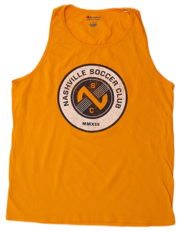 Champion Débardeur Graphique Homme Grand Orange Coton