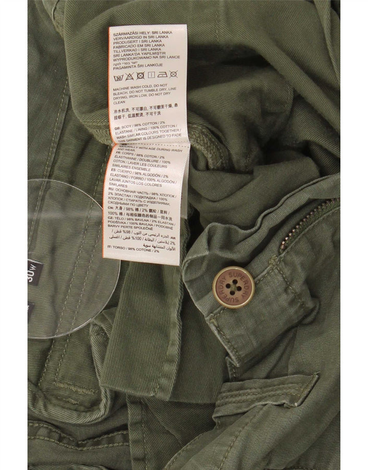 Superdry Short Cargo W30 Homme Vert Moyen Coton