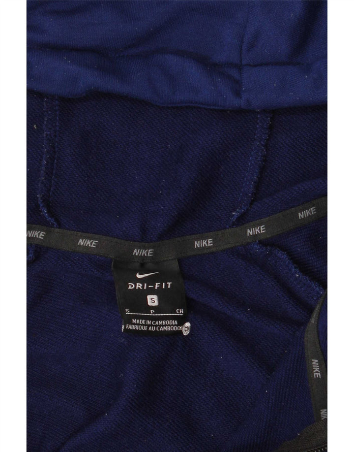 Nike Dri Fit Zip Sweat à capuche pour homme Bleu marine Taille S