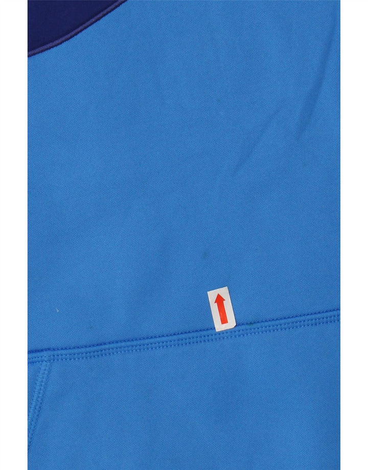 NIKE Pull à capuche graphique pour femme UK 14 Bleu moyen Polyester