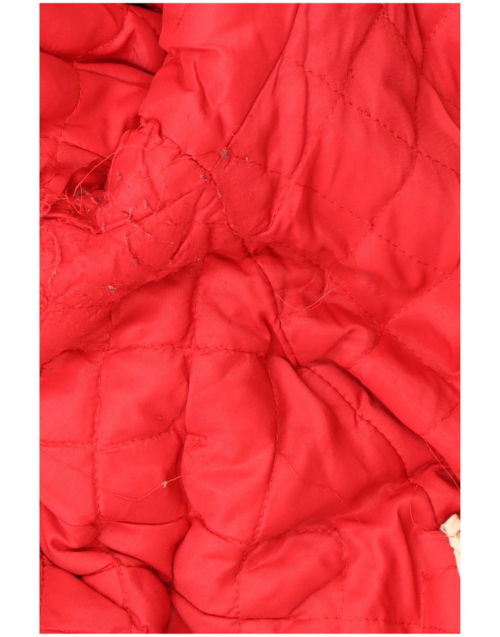 Valentino Veste coupe-vent à capuche pour homme US 42 XL Noir Géométrique Polyester