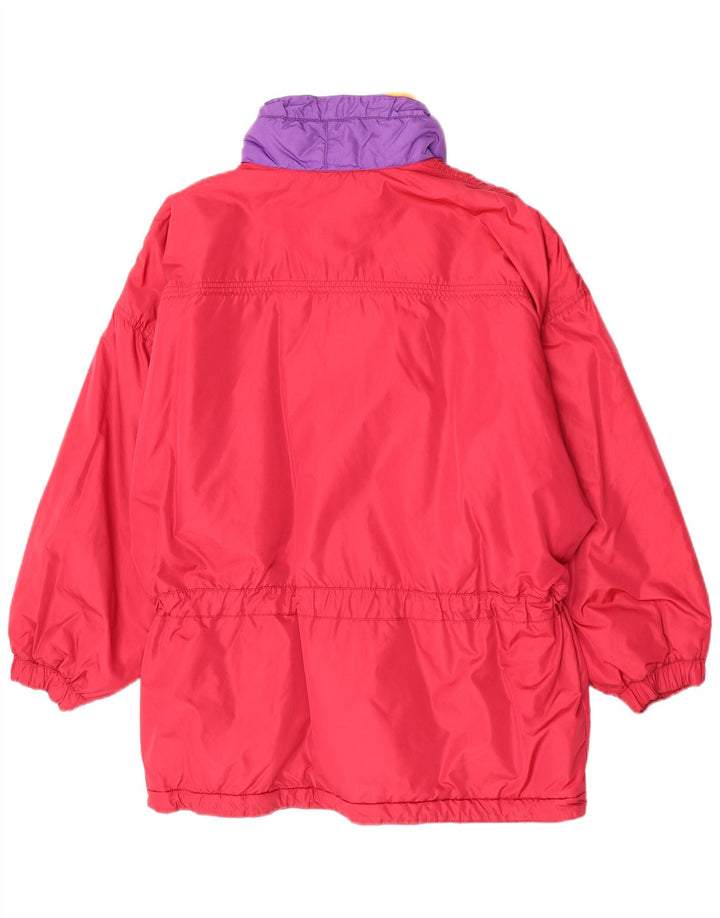 veste de ski surdimensionnée femme vintage IT 44/46 Colorblock rouge moyen