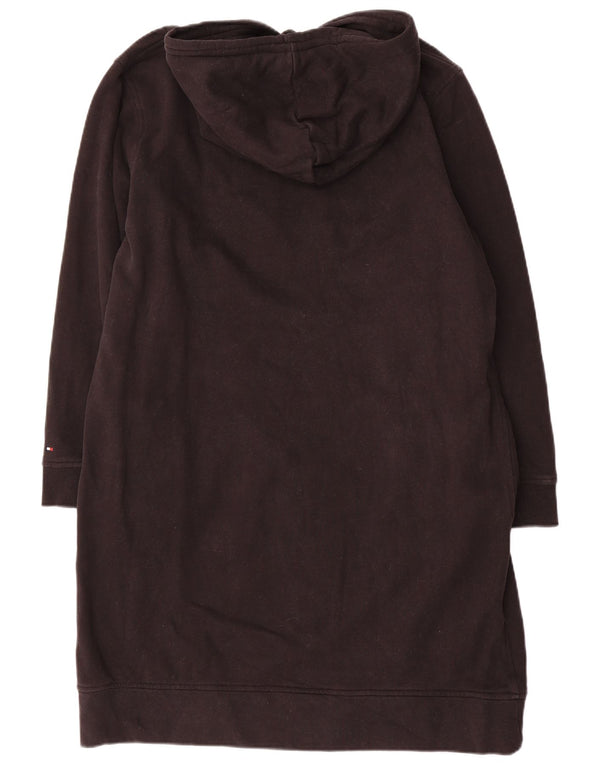 Tommy Hilfiger Robe à capuche graphique à manches longues pour femme UK 18 XL Noir