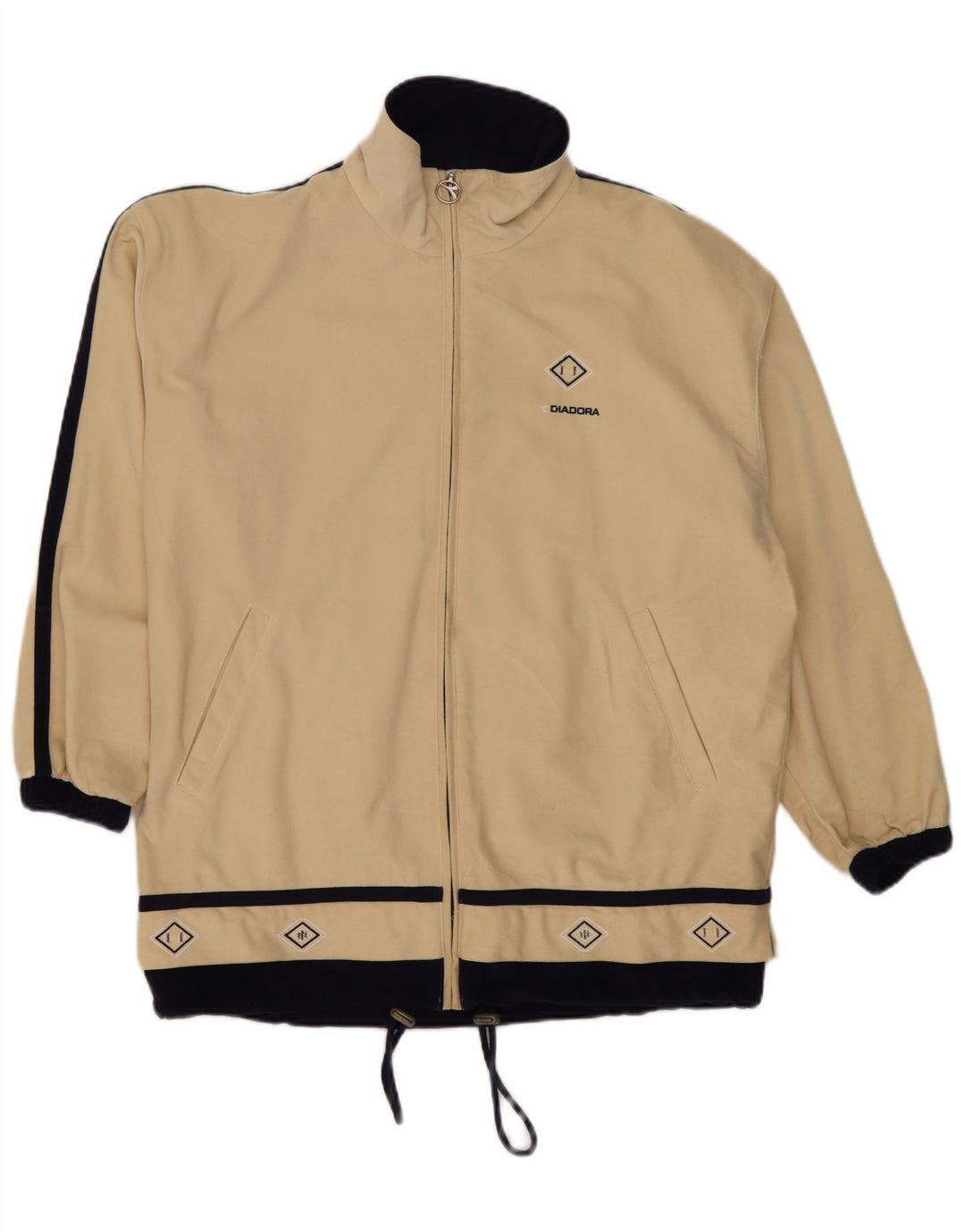 Diadora Veste de Survêtement Graphique Homme Beige Moyen Colourblock