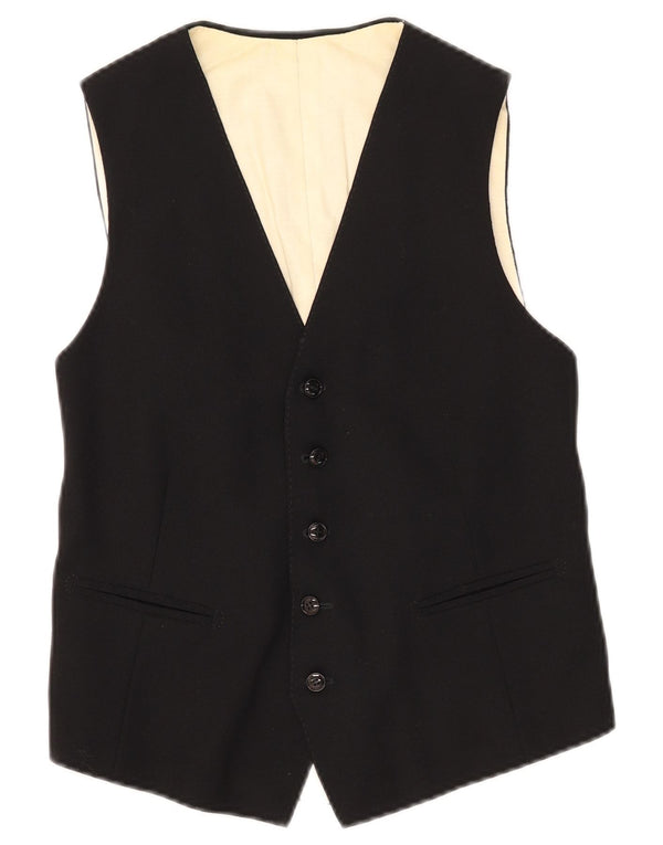 gilet homme vintage XS Noir