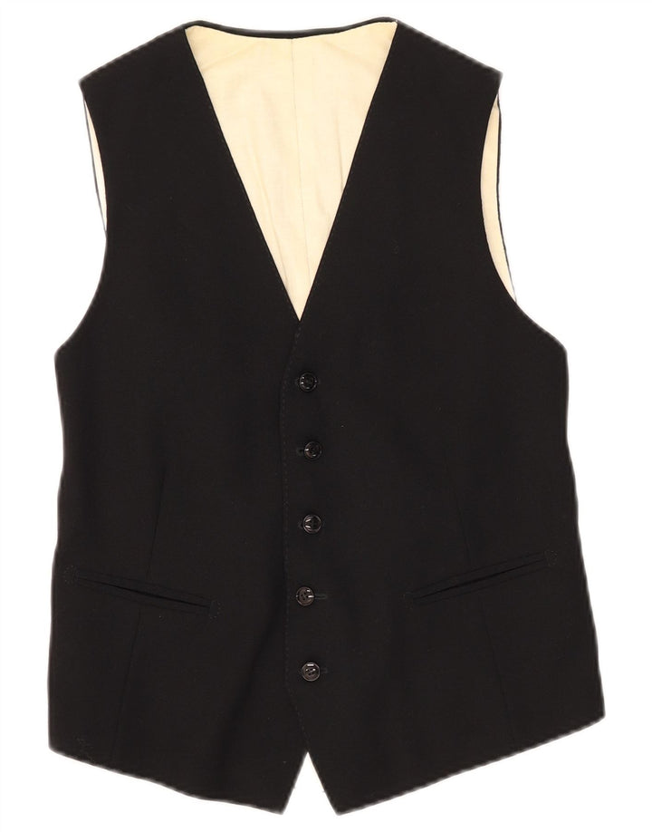 gilet homme vintage XS Noir