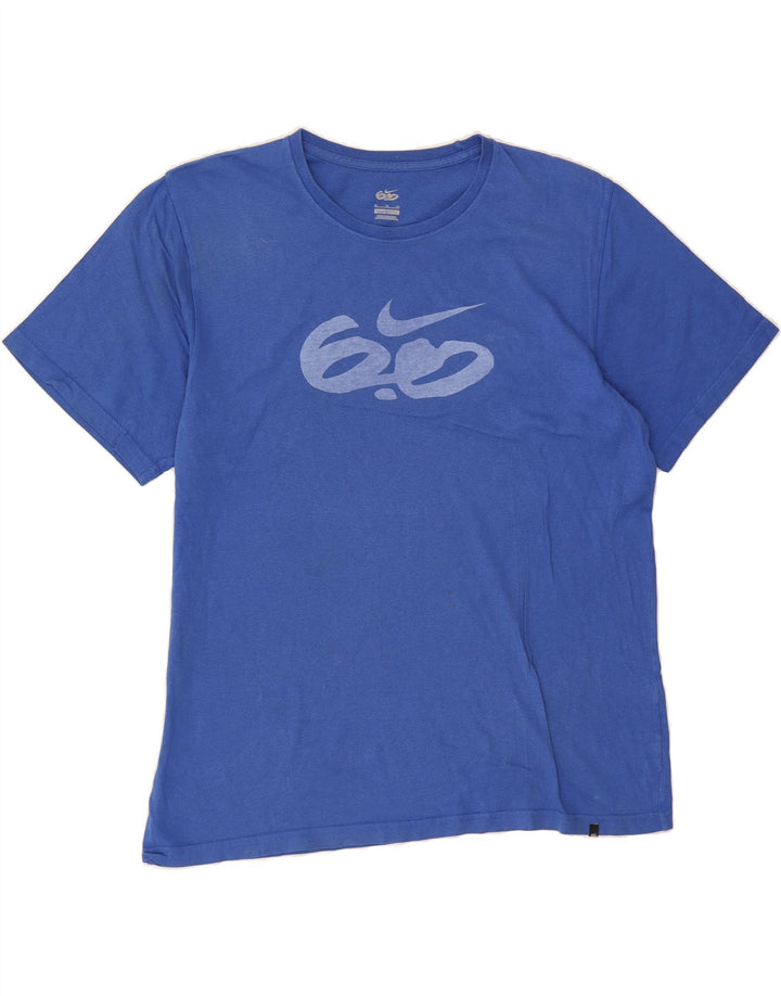 NIKE Mens Graphic T-Shirt Top XL Blue Cotton Vintage Nike and Second-Hand Nike from Messina Hembry 