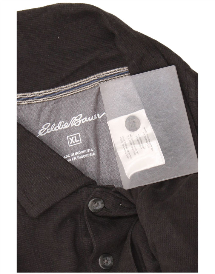 Eddie Bauer Polo Homme XL Noir Coton