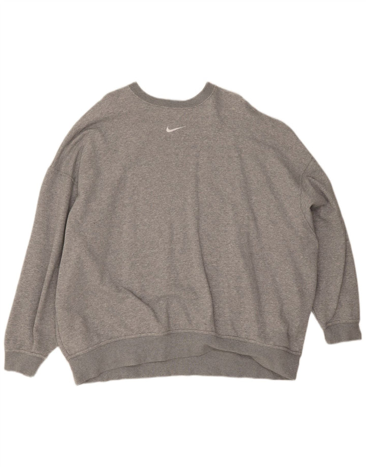Nike Homme Sweat-Shirt Oversize Gris Moyen Coton